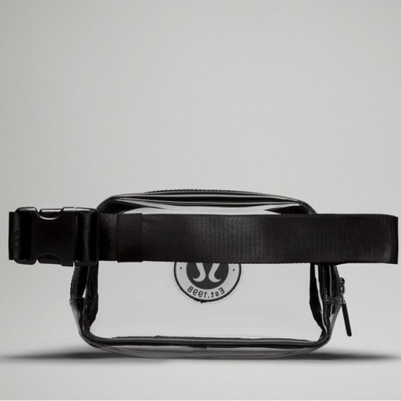 NEW 🖤LULULEMON CLEAR BELT BAG 1L LOGO - Picture 3 of 9